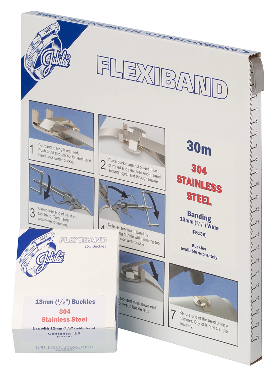 Jubilee Edelstahl Schilder-Rohrschellen A2 304 X 13mm 4 Jubilee Edelstahl Schilder-Rohrschellen A2 304 X 13mm - Image 2