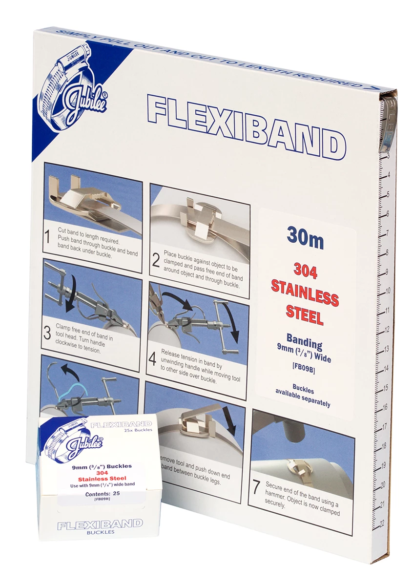 Jubilee Edelstahl Schilder-Rohrschellen A2 304 X 9mm 4 Jubilee Edelstahl Schilder-Rohrschellen A2 304 X 9mm - Image 2