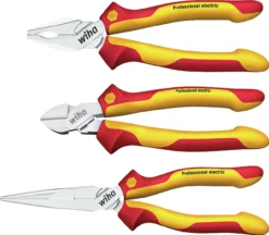 Wiha Tools Zangensatz Abgewinkelt 3 Stk. 160 Mm, 180 Mm, 200 Mm Kombizange, Seitenschneider, Spitzzange